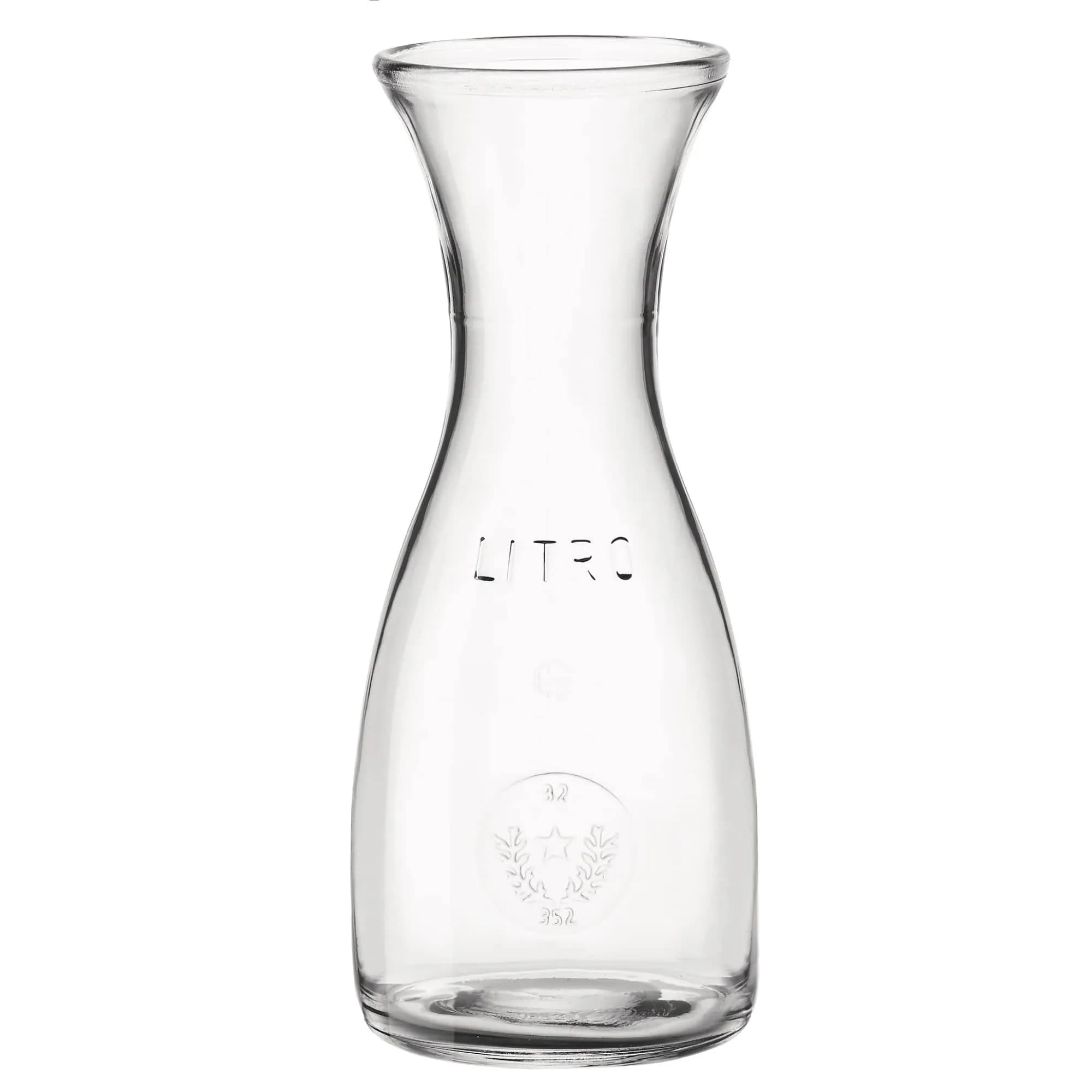 Bormioli Rocco Misura PZ Carafe - Clear, 17 oz | Elegant, Durable & Dishwasher Safe