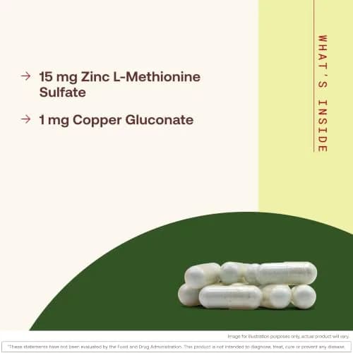 Jarrow Formulas Zinc Balance 15 mg Zinc with Copper 100 Capsules | Immune Support Supplement thumbnail 3