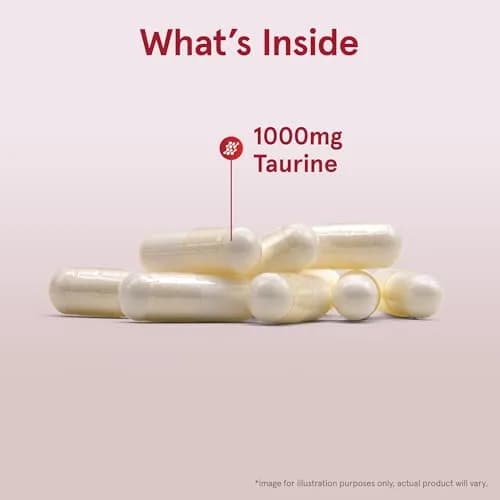 Jarrow Formulas Taurine 1000 mg Capsules, 100 Count (454 g) | Supports Brain Health & Osmoregulation thumbnail 3