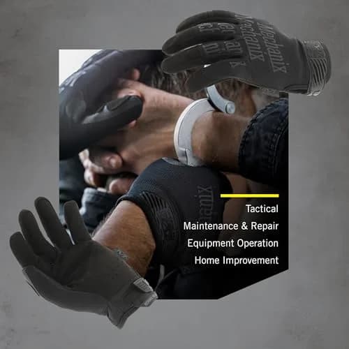Mechanix Wear Original Tactical Covert Gloves Small | Impact & Abrasion Resistant, Touchscreen Compatible thumbnail 4