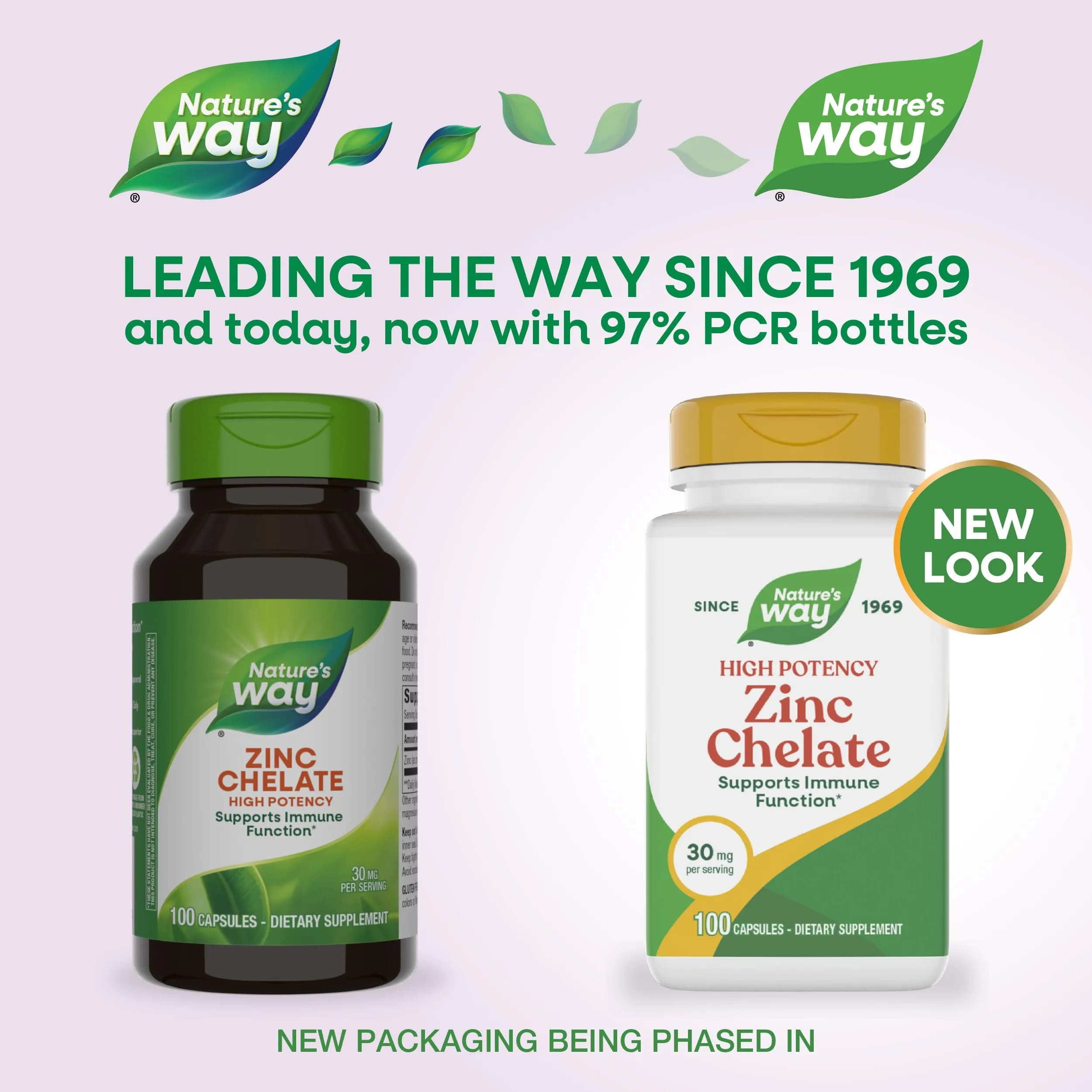 Nature's Way Zinc Chelate Mineral Supplement 30 mg 100 Capsules | Supports Immune Function - view 2