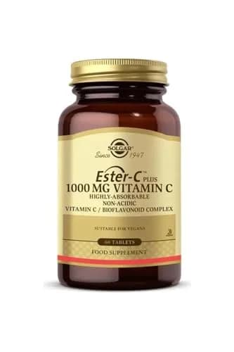 Solgar Ester-C Plus 1000 mg Vitamin C Tablets | Gentle, Non Acidic, Immune Support thumbnail 1