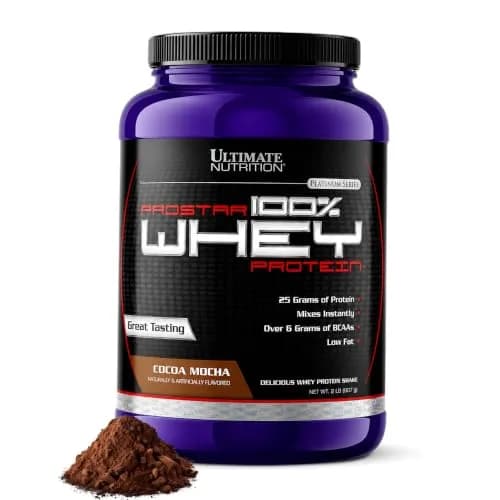 Ultimate Nutrition Prostar Whey Protein Isolate, Cocoa Mocha, 2 lb | 25g Protein, Fast Absorption, Keto-Friendly thumbnail 1