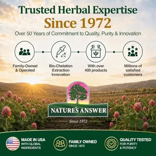 Nature's Answer Red Clover Liquid Extract 30ml (1 Fl Oz) | Menopause Support for Hormonal Balance thumbnail 9