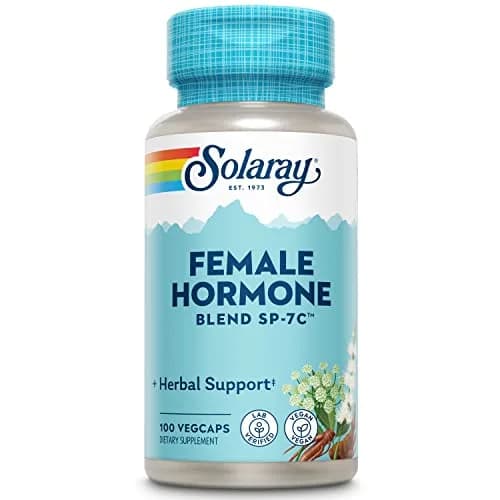 SOLARAY Female Hormone Blend SP-7C Vegan Herbal Supplement 100 Count | Natural Support for Women's Wellness thumbnail 1