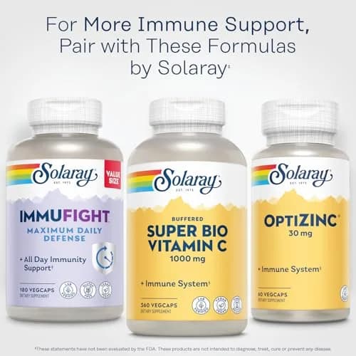 SOLARAY Super Bio Buffered Vitamin C 1000 mg Time Release, 360 VegCaps | Supports Immunity & Heart thumbnail 6