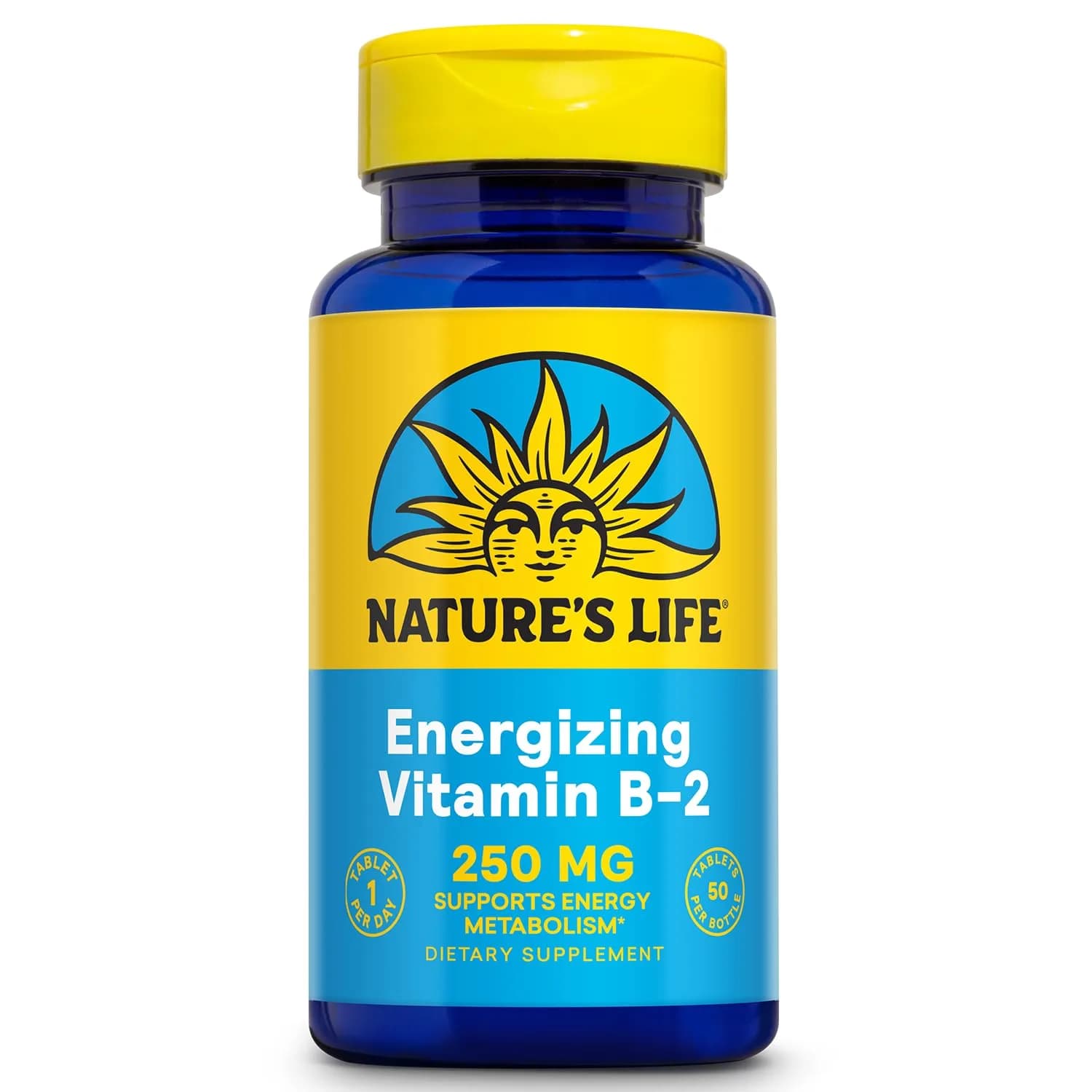 Nature's Life Vitamin B-2 250 mg | Energy & Metabolism Support (70-120 chars) — Capsule
