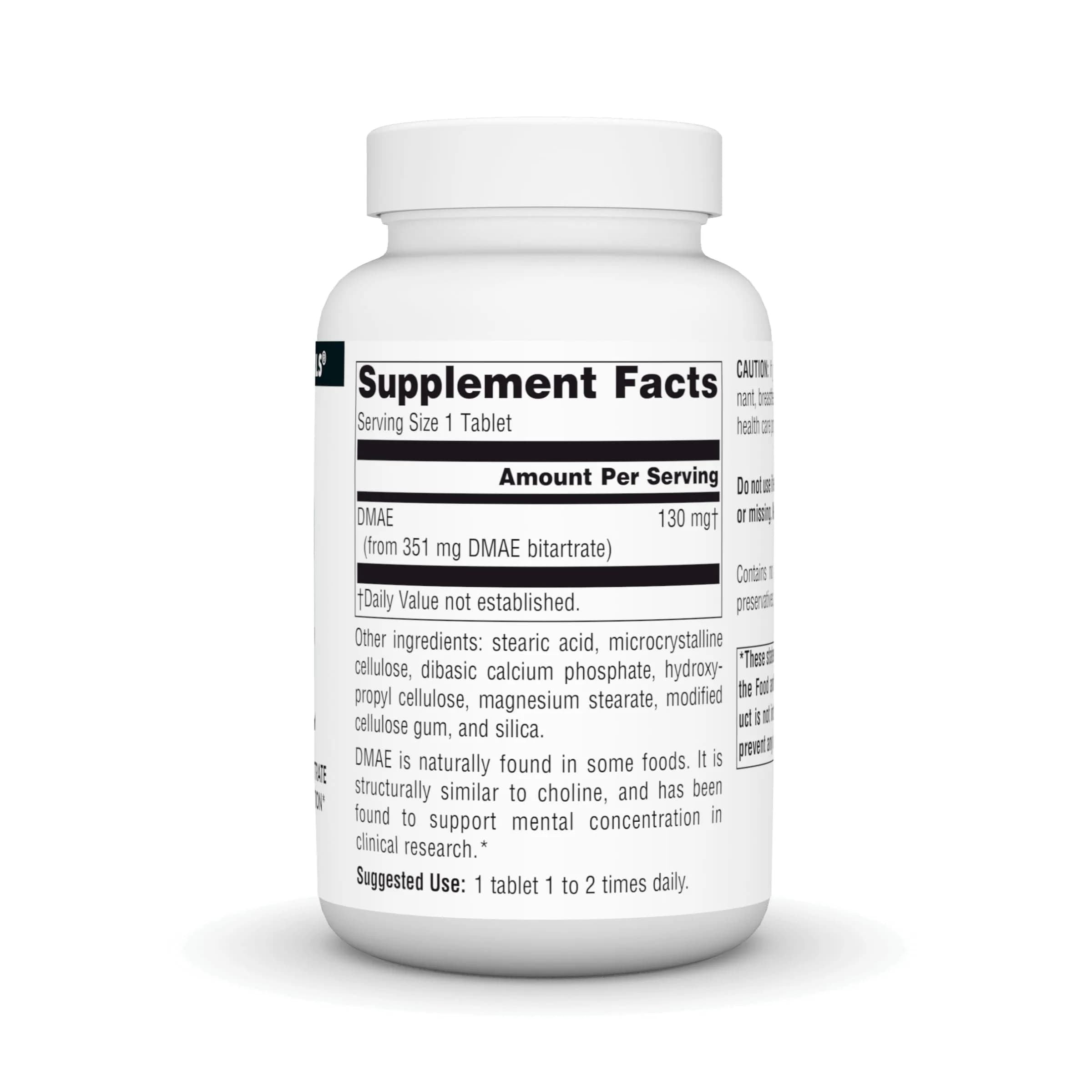Source Naturals DMAE 351 mg Tablets (200 Count) | Supports Mental Concentration - view 2