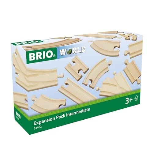 BRIO World Expansion Pack Intermediate - Wooden Train Tracks with Switches | Grow Railway System thumbnail 1