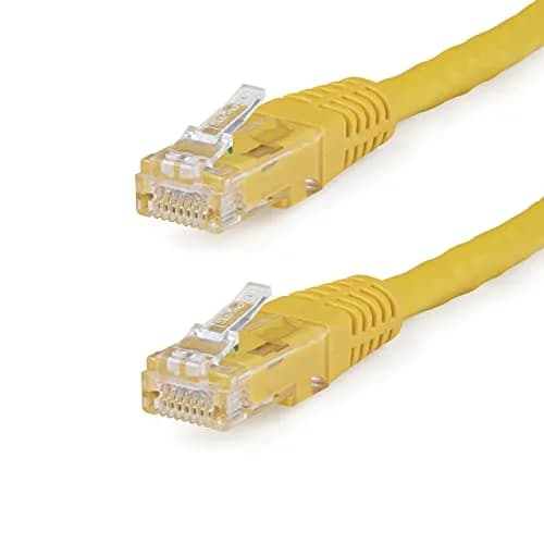 StarTech.com 10ft (3m) Cat 6 Ethernet Cable - Yellow UTP RJ45 Network Patch Cord | Gigabit Speeds & PoE Support thumbnail 1