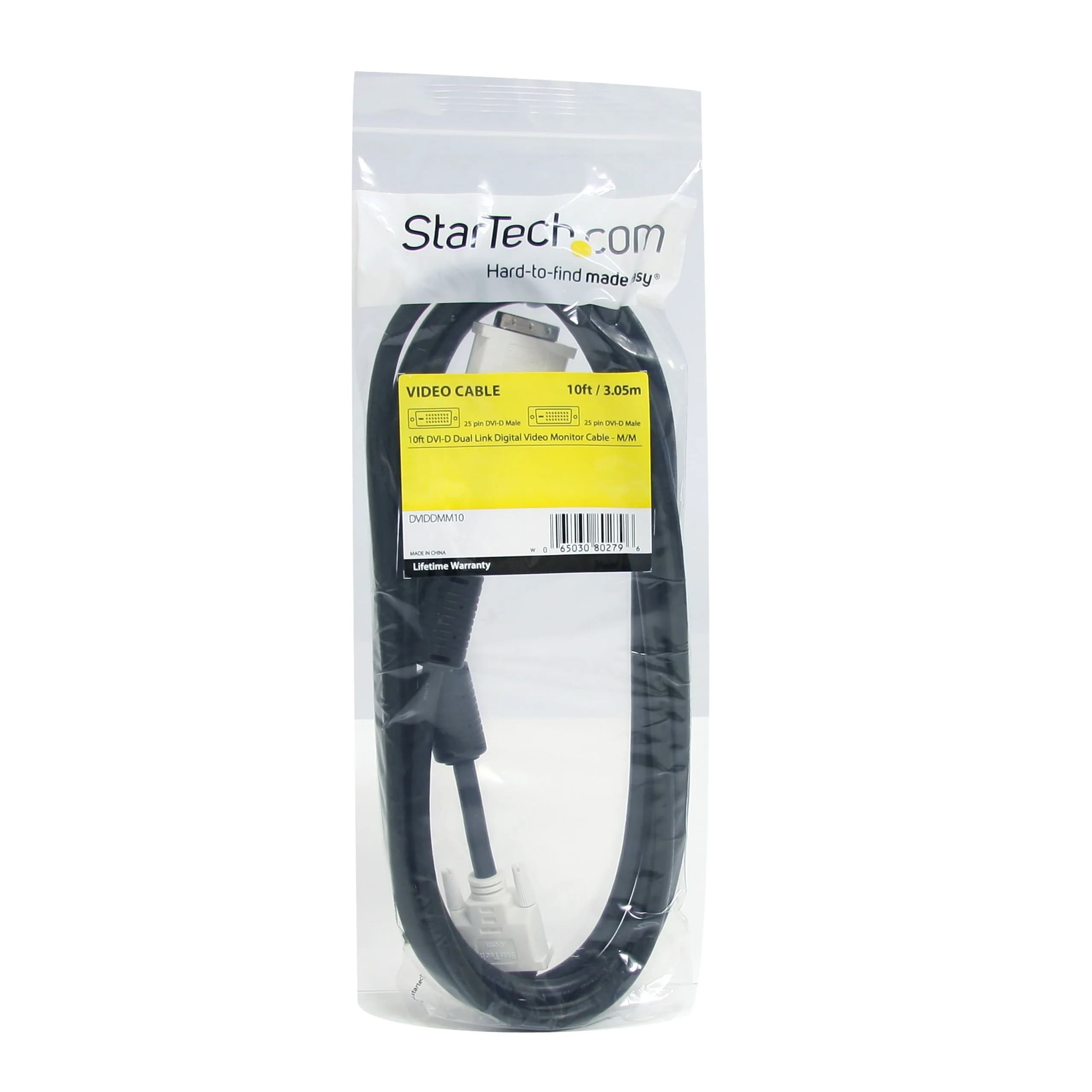 StarTech.com 10ft Dual Link DVI-D Cable, Male to Male, 2560x1600 | High-Speed Digital Transmission - view 4