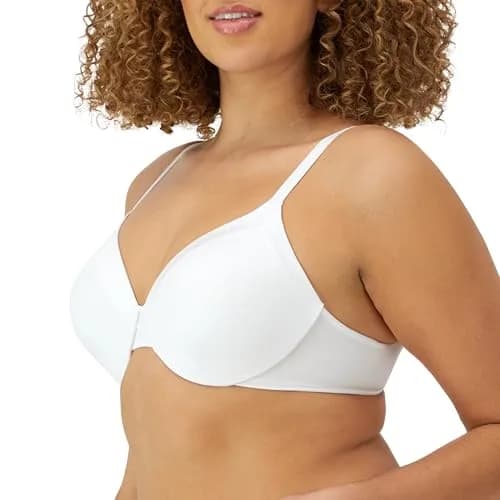 Maidenform Womens Comfort Devotion Underwire Bra, Full Coverage, White, 36D | Versatile Convertible Support thumbnail 2