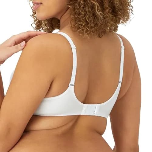Maidenform Womens Comfort Devotion Underwire Bra, Full Coverage, White, 36D | Versatile Convertible Support thumbnail 3