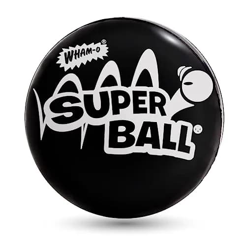 Wham-O Original Superball Black 6.35cm (2.5 inch) | Bounces Higher Than Any Other Ball thumbnail 1