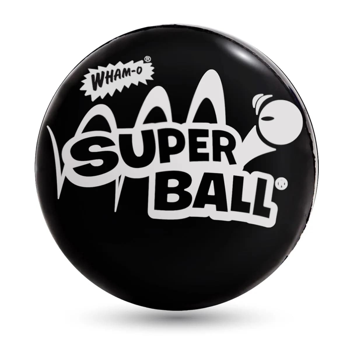 Wham-O Original Superball Black 6.35cm (2.5 inch) | Bounces Higher Than Any Other Ball - main product image