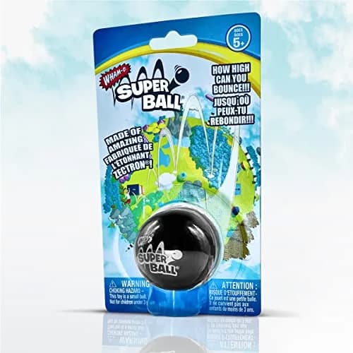 Wham-O Original Superball Black 6.35cm (2.5 inch) | Bounces Higher Than Any Other Ball thumbnail 2