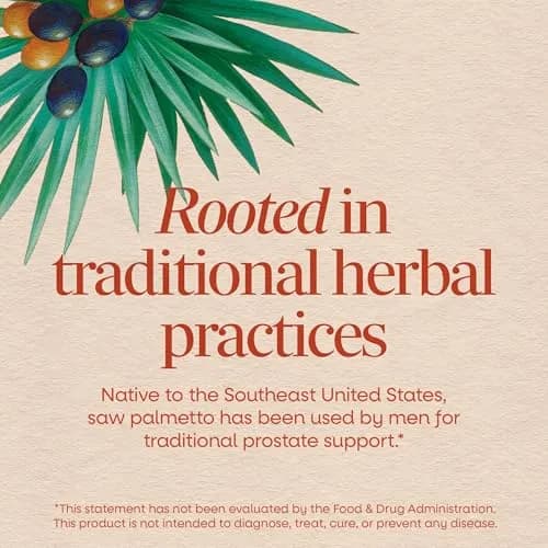 Nature's Way Saw Palmetto Berries Prostate Support 180 Count | Traditional Herbal Supplement for Men thumbnail 3