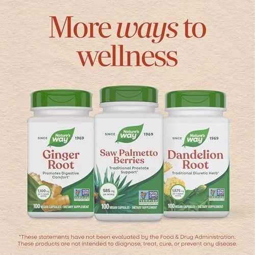 Nature's Way Saw Palmetto Berries Herbal Supplement 100 Count | Traditional Prostate Support thumbnail 8