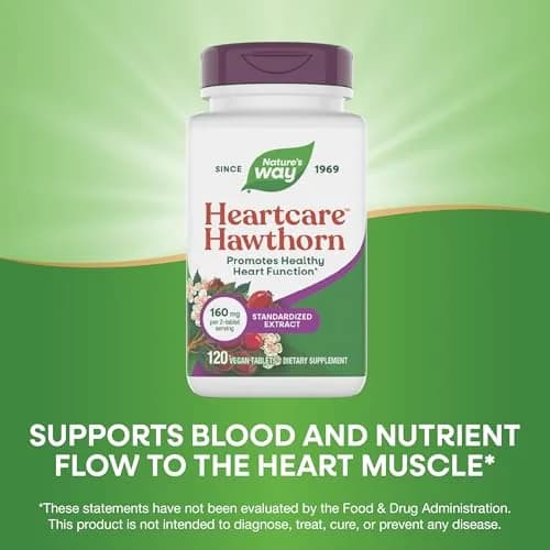 Nature's Way HeartCare Hawthorn Standardized Extract, 120 ct | Supports Healthy Heart Function thumbnail 4