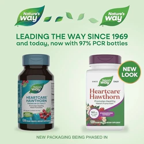 Nature's Way HeartCare Hawthorn Standardized Extract, 120 ct | Supports Healthy Heart Function thumbnail 2
