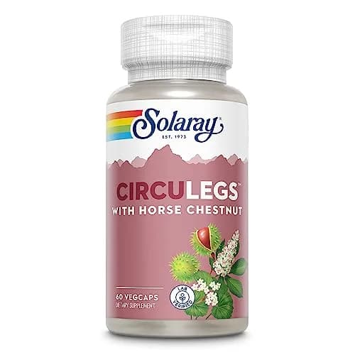 SOLARAY Circulegs 60 VegCaps | Horse Chestnut & Vitamin C for Circulatory Wellness thumbnail 1