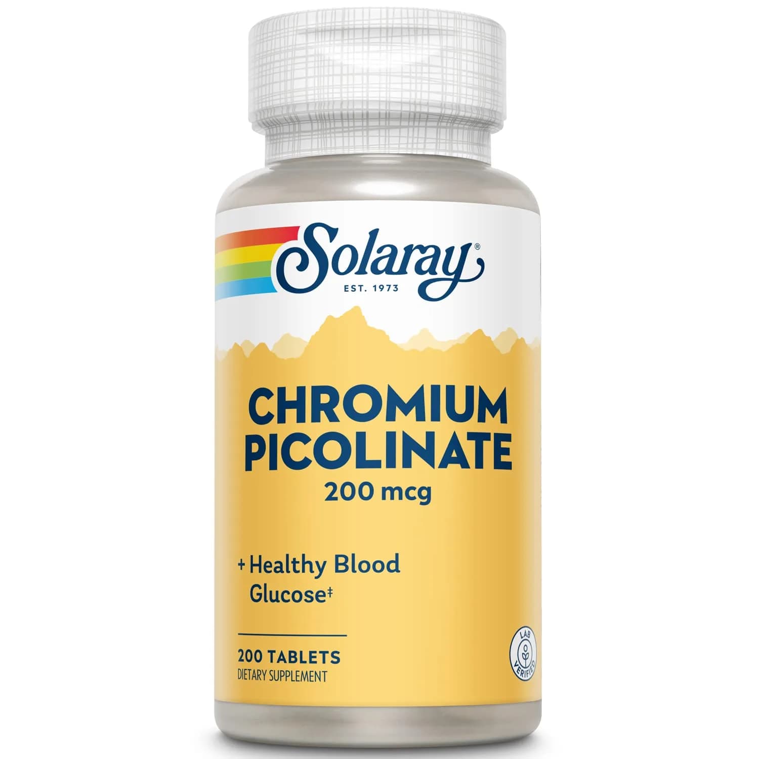 SOLARAY Chromium Picolinate Tablets 200 mcg | Supports Glucose Metabolism & Wellness