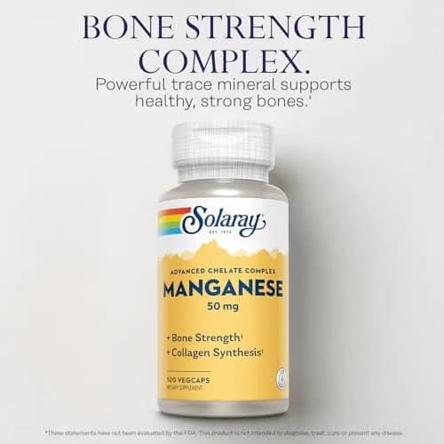 Solaray Manganese Supplement 50 mg | Advanced Chelate Complex for Daily Wellness thumbnail 3