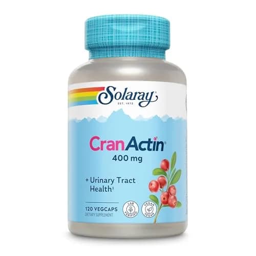 SOLARAY CranActin Cranberry Extract 400 mg | Urinary & Bladder Support, Vegan, 120 VegCaps thumbnail 1