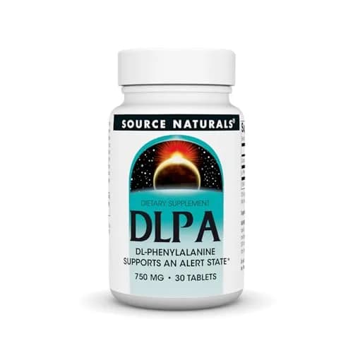 Source Naturals DLPA DL-Phenylalanine 750 mg | Supports Endorphin Levels & Alertness thumbnail 1