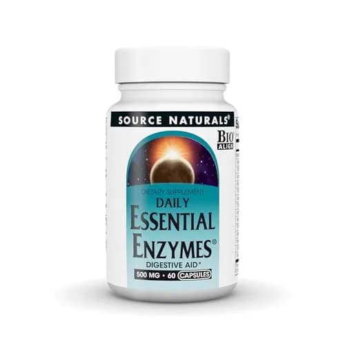 Source Naturals Daily Essential Enzymes, 500 mg | Digestive Support & Nutrient Utilization (120 chars) thumbnail 1
