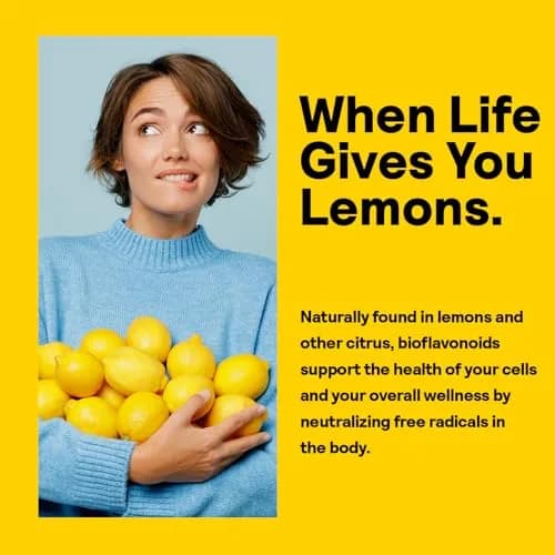 Nature's Life Lemon Bioflavonoids 1000mg | Citrus Bioflavonoids Supplement with Hesperidin & Rutin (250 Tablets) thumbnail 4