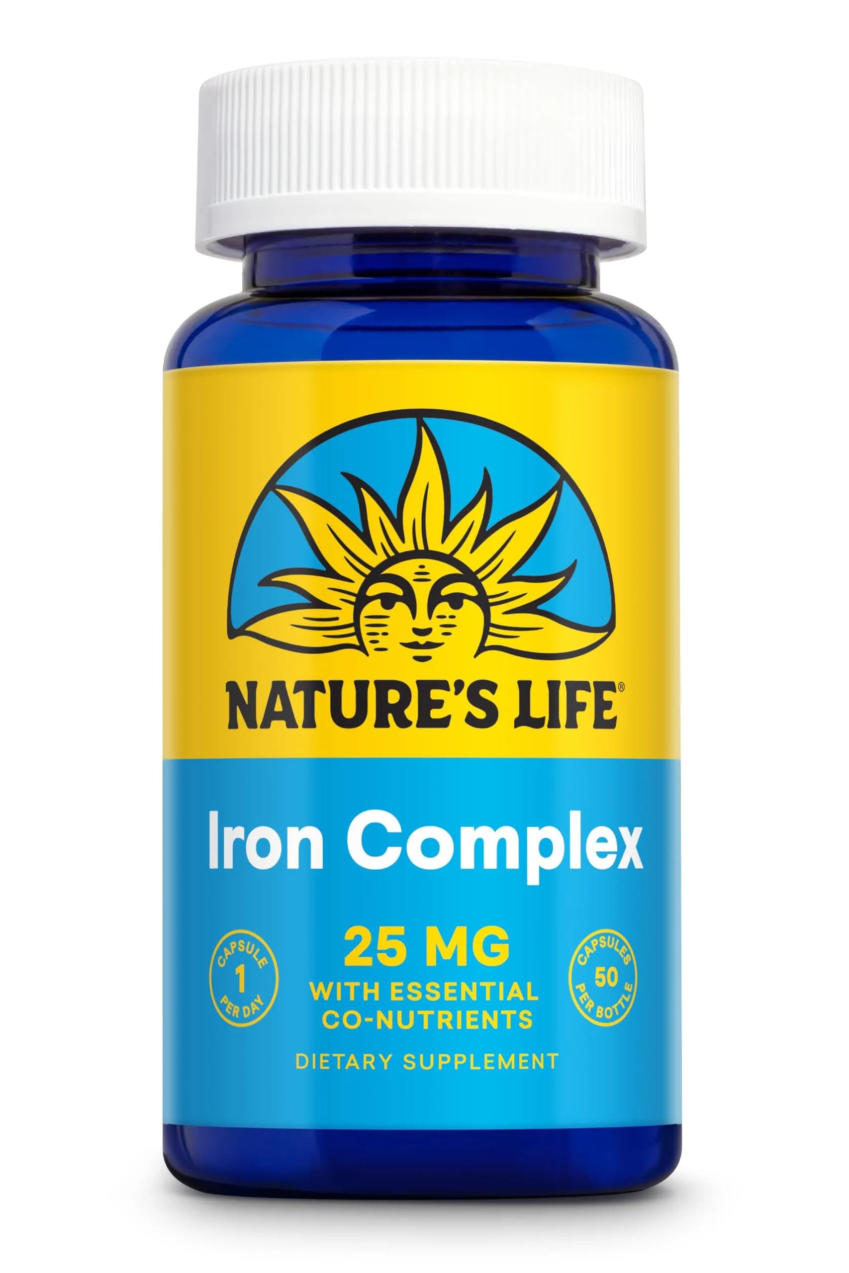 Nature's Life Iron Complex | 50 ct | Supports Energy & Hemoglobin (70-120 chars)