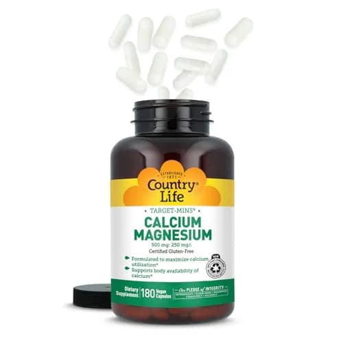 Country Life Target-Mins Calcium Magnesium 180 Capsules | Supports Bone & Muscle Health thumbnail 8