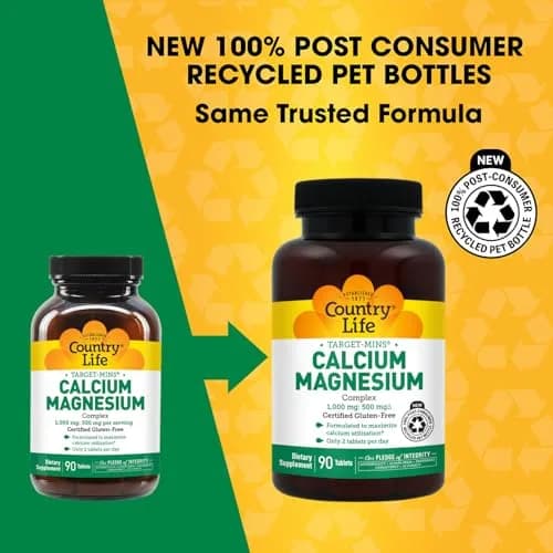 Country Life Target-Mins Calcium Magnesium Complex, 90 Tablets | Supports Bone & Mineral Health thumbnail 4