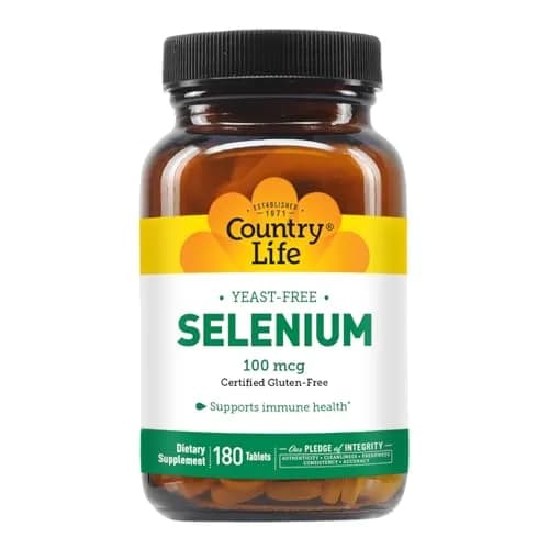 Country Life Selenium 100 mcg Yeast-Free Tablets 180 Count | Supports Immune Health & Acts as Antioxidant thumbnail 6
