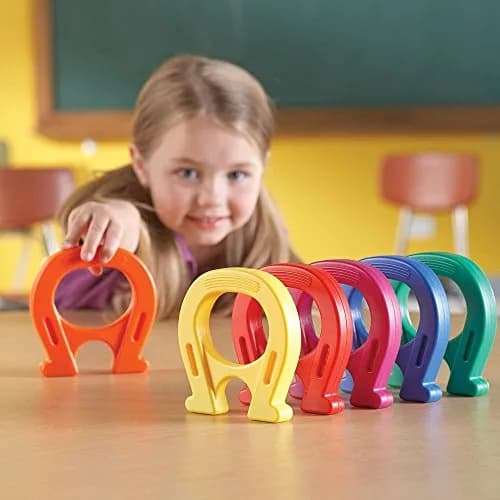 Learning Resources Primary Science Mighty Magnets, Set of 6 | Colorful Horseshoe Magnets for Kids 5+ thumbnail 5