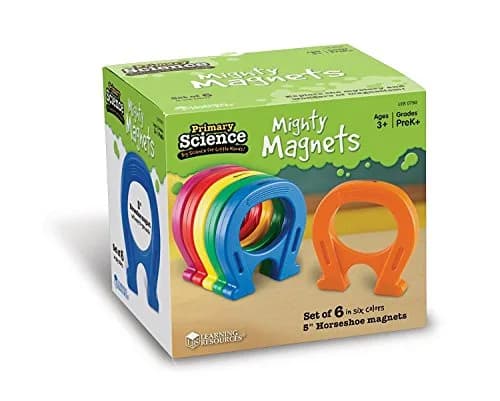 Learning Resources Primary Science Mighty Magnets, Set of 6 | Colorful Horseshoe Magnets for Kids 5+ thumbnail 6