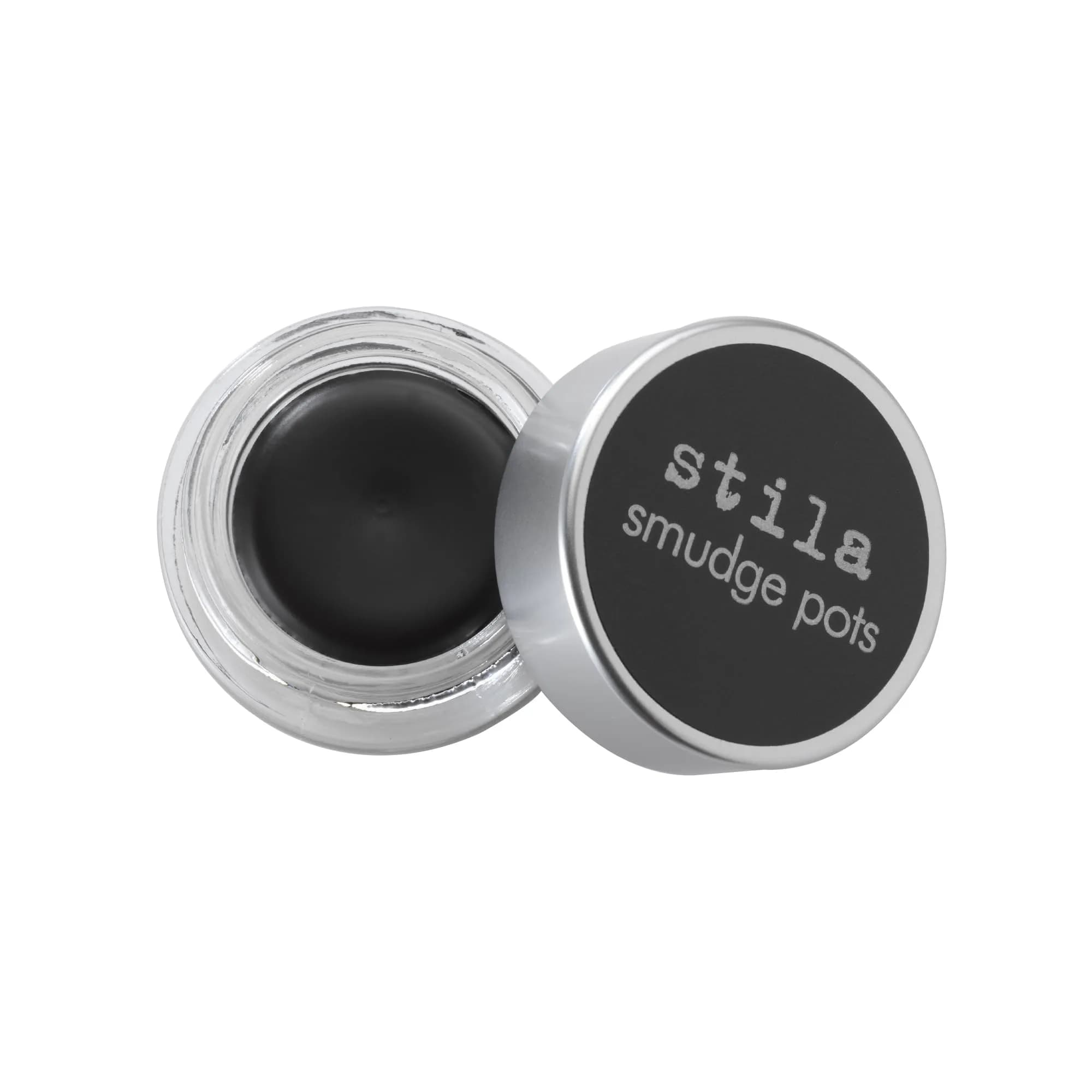 stila Smudge Pot, Black | Cream Gel Eyeliner & Shadow for Smoky Eyes (1 Count) — Cranberry
