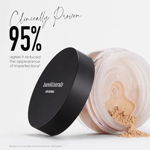 bareMinerals Original Loose Powder Foundation SPF 15 Medium Tan 18 7.9g (0.28 Oz) | Vegan, Cruelty-Free & Dermatologist-Tested thumbnail 4
