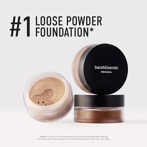 bareMinerals Original Loose Powder Foundation SPF 15 Medium Tan 18 7.9g (0.28 Oz) | Vegan, Cruelty-Free & Dermatologist-Tested thumbnail 5