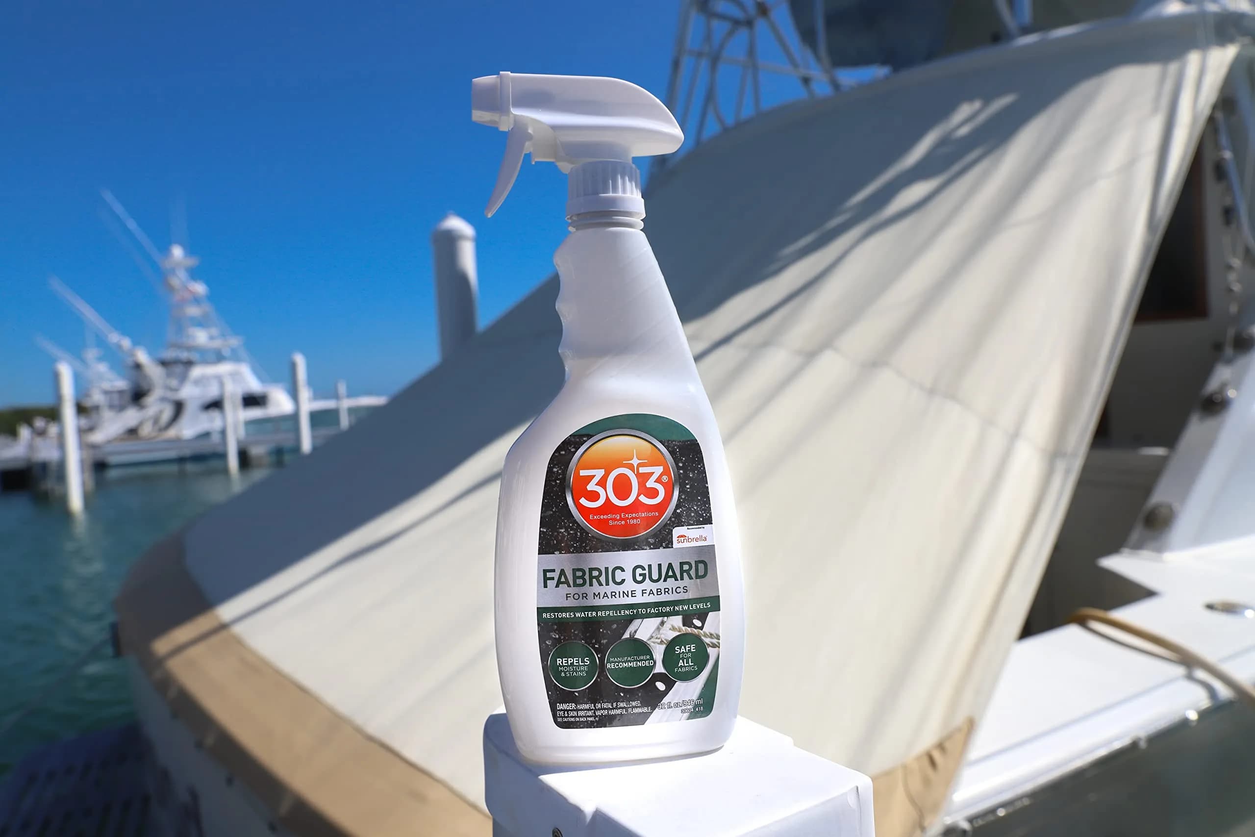 303 Marine Fabric Guard for Boat Covers & Canvas 946ml (32 Fl Oz) | Restores Water Repellency & UV Protection - view 8