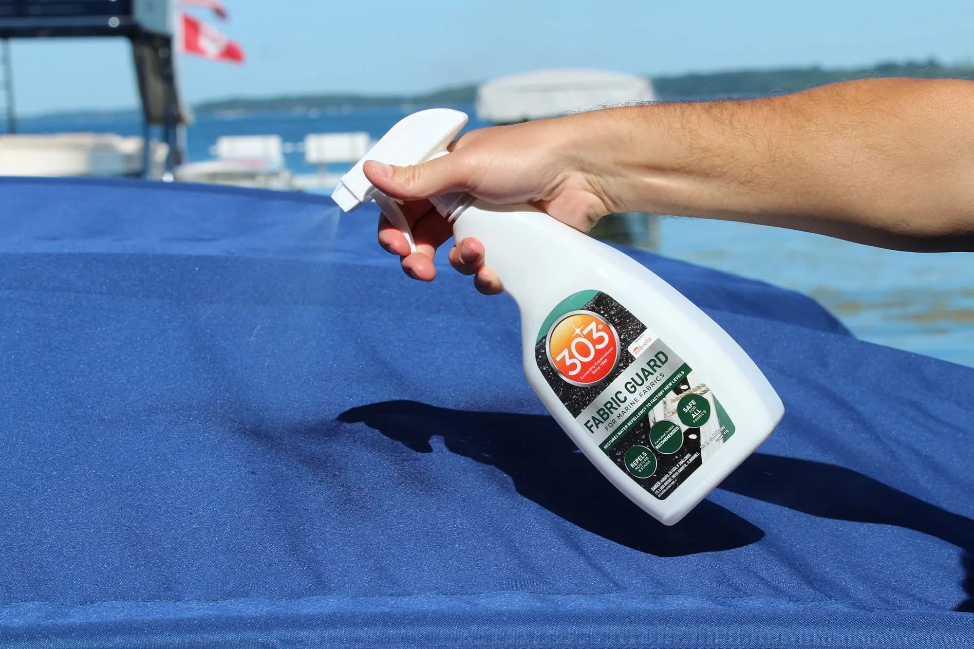 303 Marine Fabric Guard for Boat Covers & Canvas 946ml (32 Fl Oz) | Restores Water Repellency & UV Protection - view 3