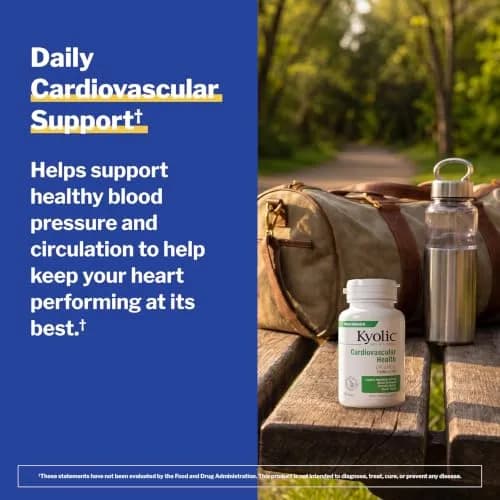 Kyolic Aged Garlic Extract Cardiovascular Health Formula 100, 200 Tablets | Supports Heart Health & Circulation thumbnail 4