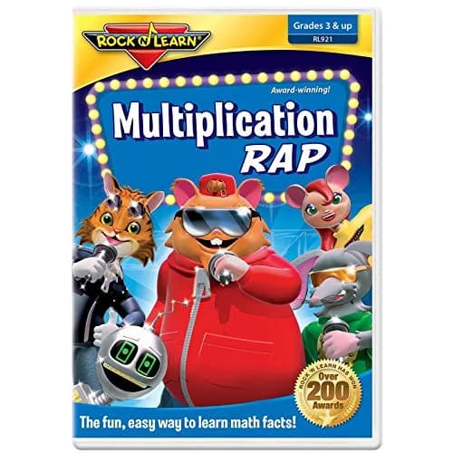 Rock 'N Learn Multiplication Rap DVD | Grades 3+ | 46 Minutes thumbnail 1