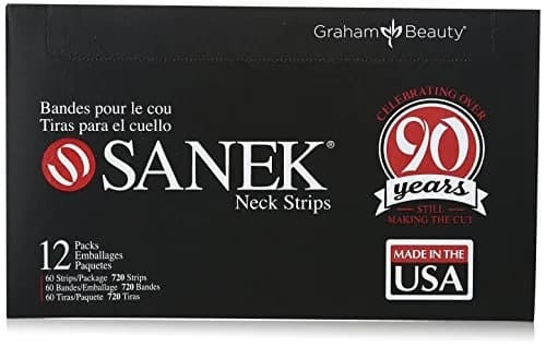 Graham Sanek Display Neck Strips, 60 Count Pack of 12 | Soft Absorbent Tissue for Hair & Sweat thumbnail 1