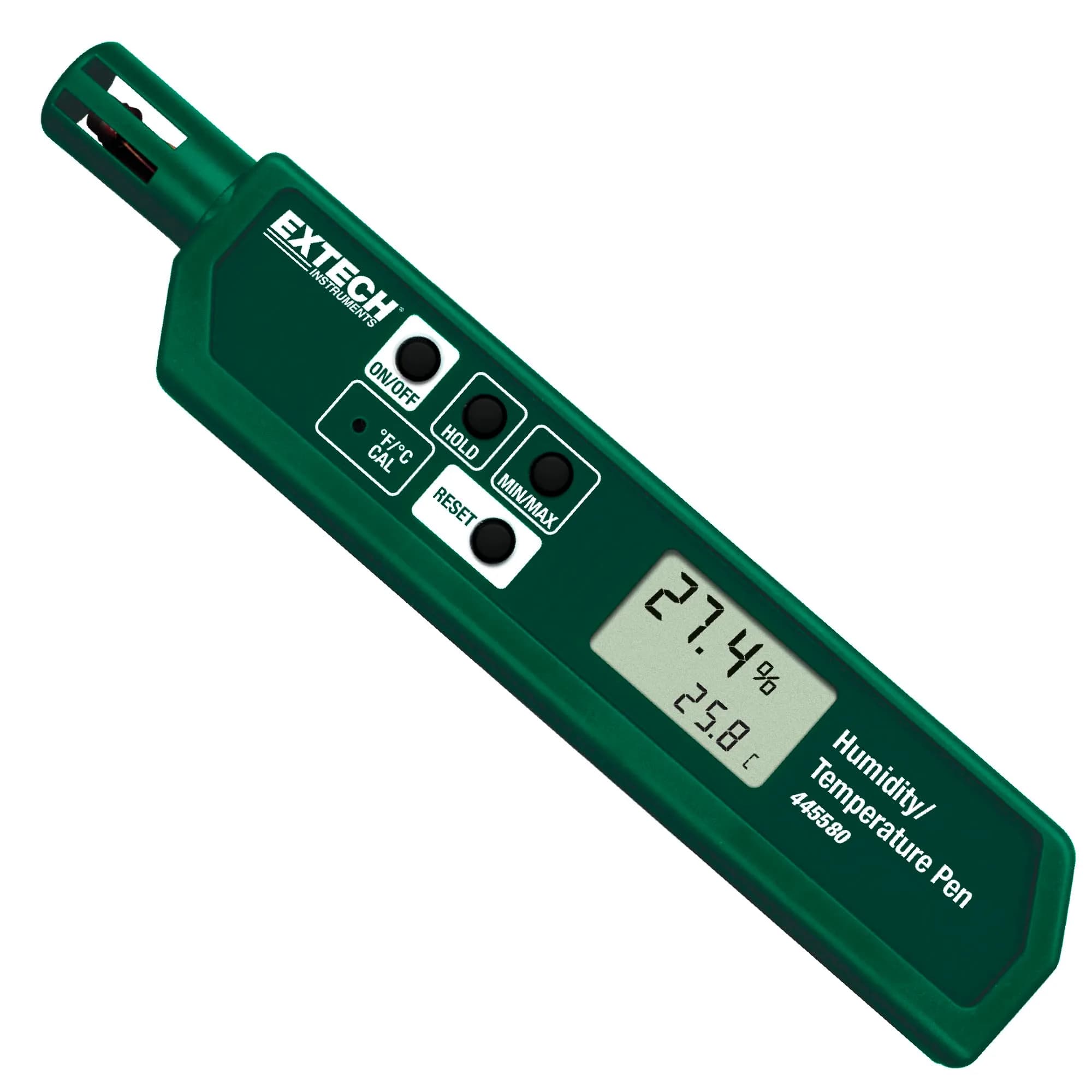 Extech Humidity and Temperature Pen, Compact Dual LCD, Fast Sensor - main product image