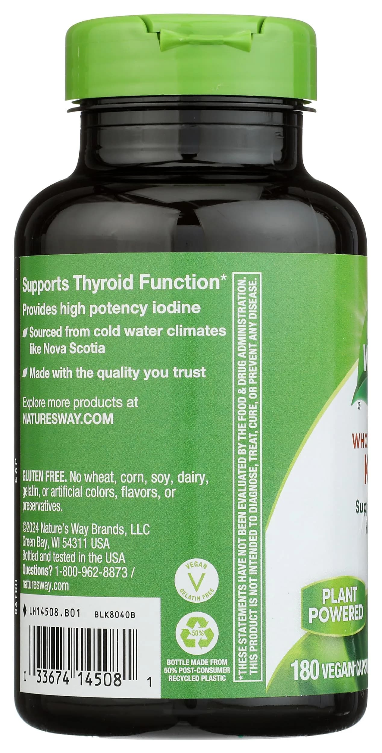 Nature's Way Kelp 180 Count (180 Servings) | Thyroid Support with Plant-Sourced Iodine - view 6