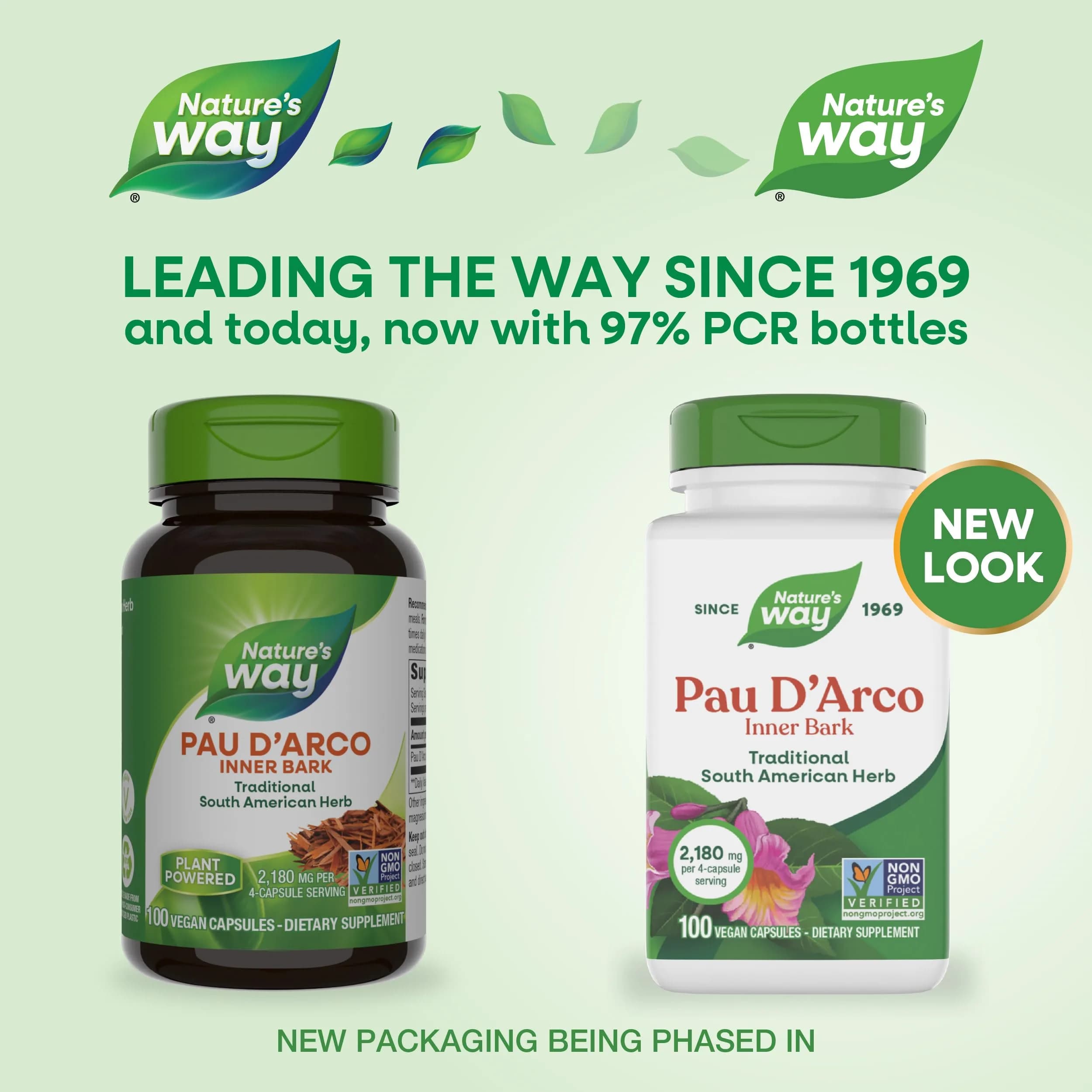 Nature's Way Pau d'Arco Inner Bark Herbal Supplement 100 Count | Traditional South American Herb, Vegan, Gluten-Free - view 2