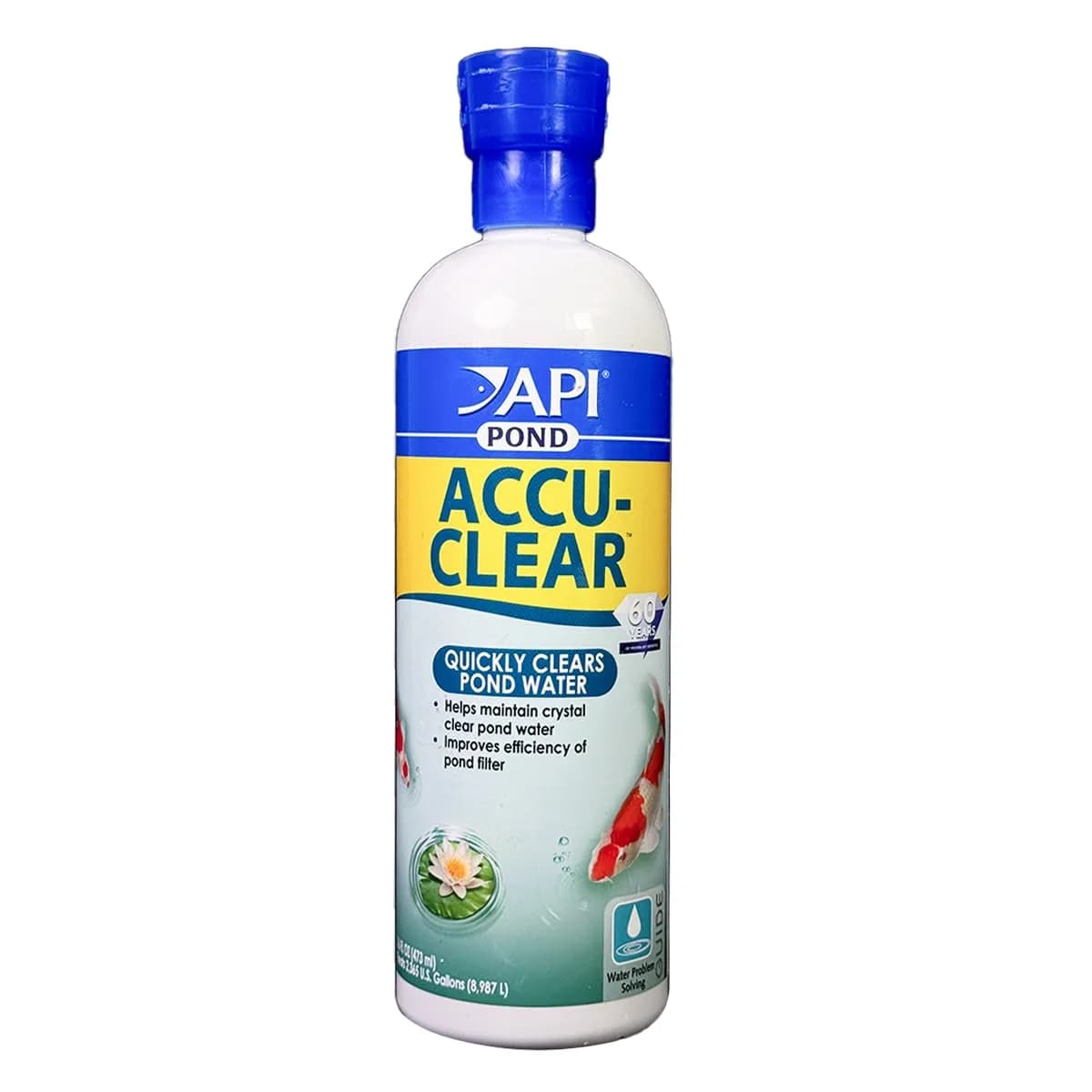 API ACCU-CLEAR Pond Water Clarifier 473ml (16 fl oz) | Clears Cloudy Water & Improves Filter Efficiency — 16 oz