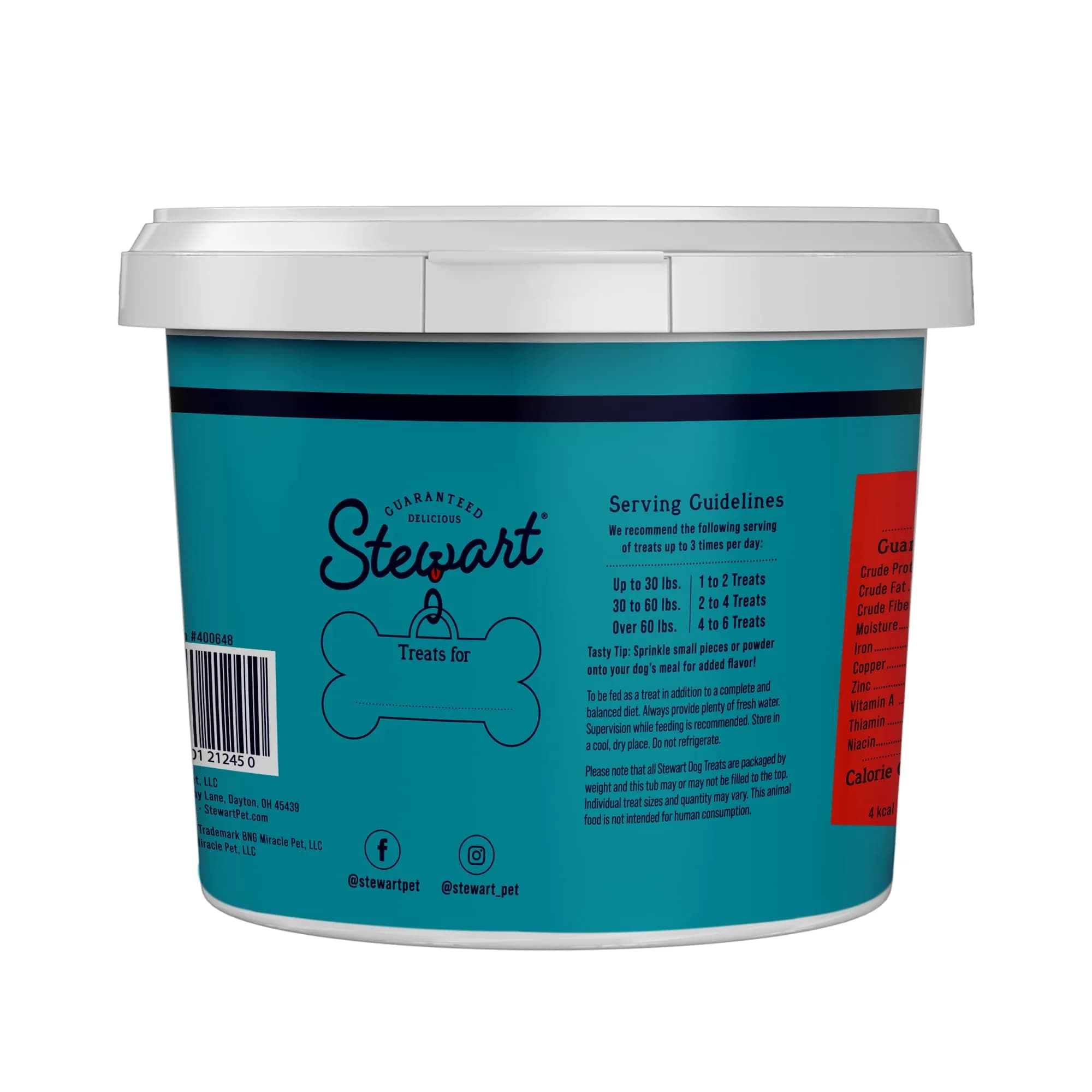 Stewart Freeze-Dried Dog Treats, 100% Beef Liver, 14 oz (397g) Tub | High Protein Training & Meal Topper - view 8
